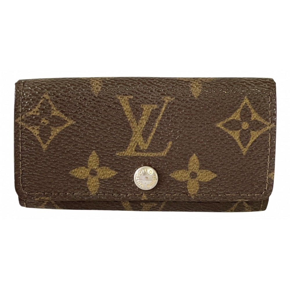 Louis Vuitton brown monogram canvas four key ring wallet